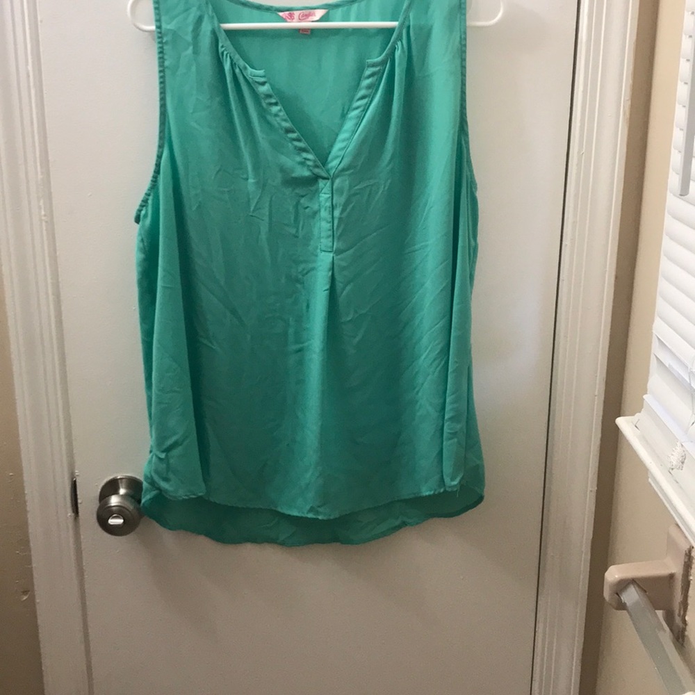Mint green tank top